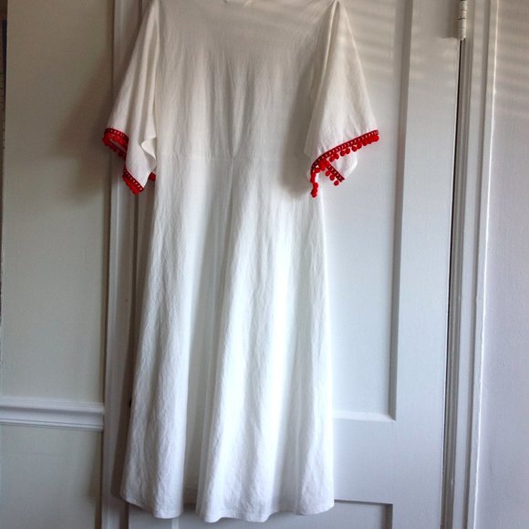 Zara  Bohemian  Pom Pom Tassel Dress - Picture 8 of 14